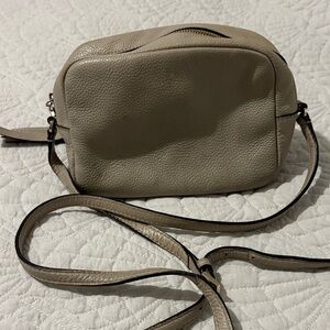 Neutral Taupe Leather Crossbody Bag - Women Kate SPade